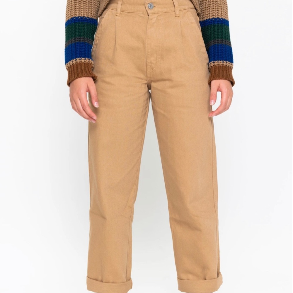 Minga London Tan Slouchy Jeans